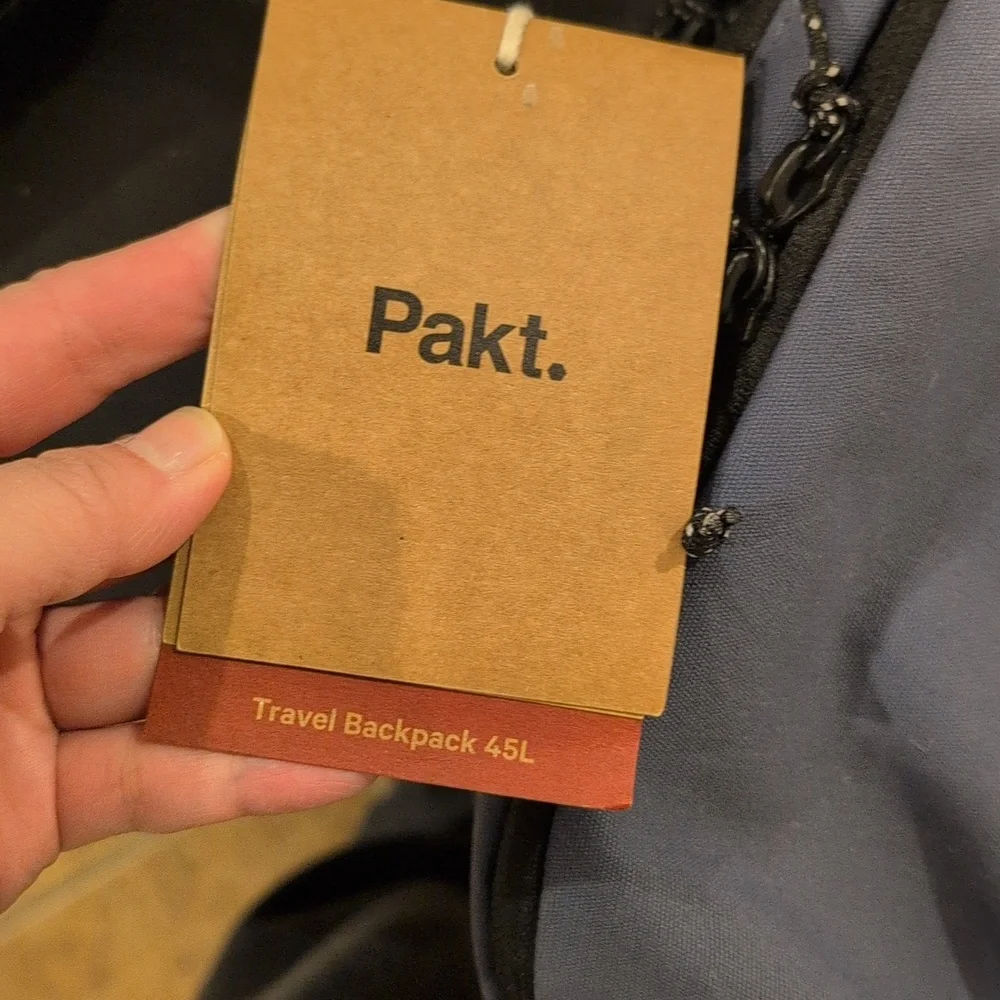 Pakt Travel Backpack 45L In Blue - Picture 2 of 3